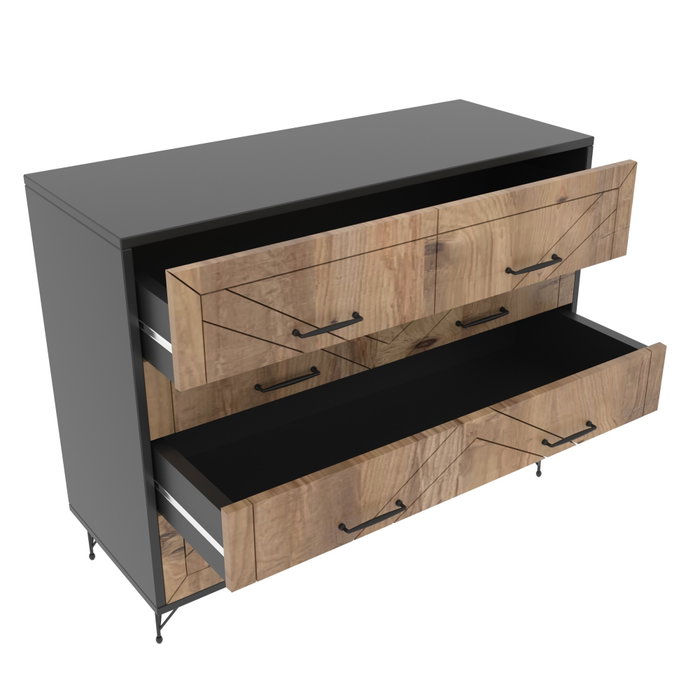Hanah Home Cómoda Comfort Antracita y Roble